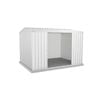 Absco Sheds 3.00 x 2.26 x 2.00m Zincalume Ezislider Double Sliding Door Garden Shed