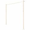 Austral 2.4m Classic Cream Fold Down Clothesline Accessory Plated Ground Mount Kit