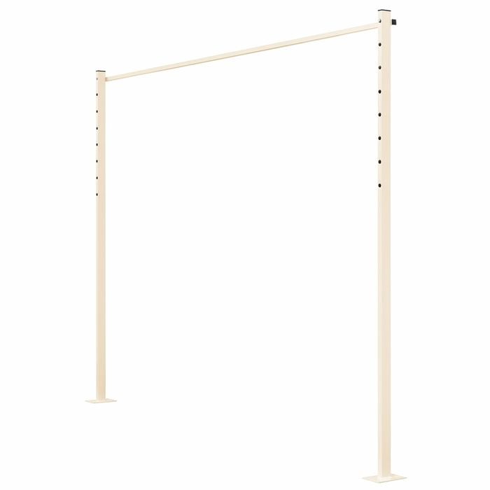 Austral 2.4m Classic Cream Fold Down Clothesline Accessory Plated Ground Mount Kit