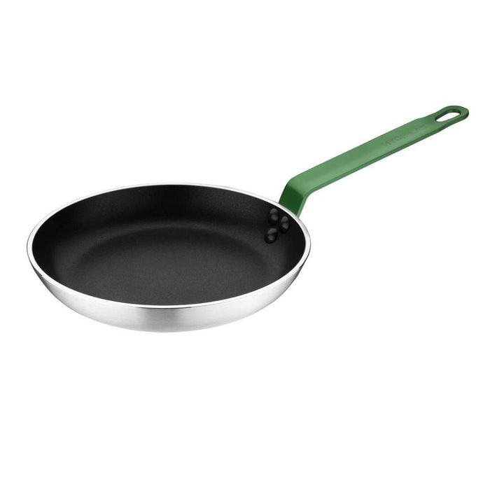 Hygiplas Frying Pan Aluminium Non-stick Teflon Platinum Plus Green Handle 200x35mm