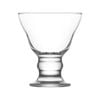 LAV 6 Piece Orion Ice Cream Glasses Set - Classic Diner Style Glass Dessert Bowls - 255ml