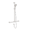 Nero 32mm Brushed Nickel Mecca Care T Bar Grab Rail And Adjustable Shower Set
