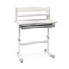 Costway Kids Study Desk Height Adjustable W/scale Ruler & Bookshelf Gtey