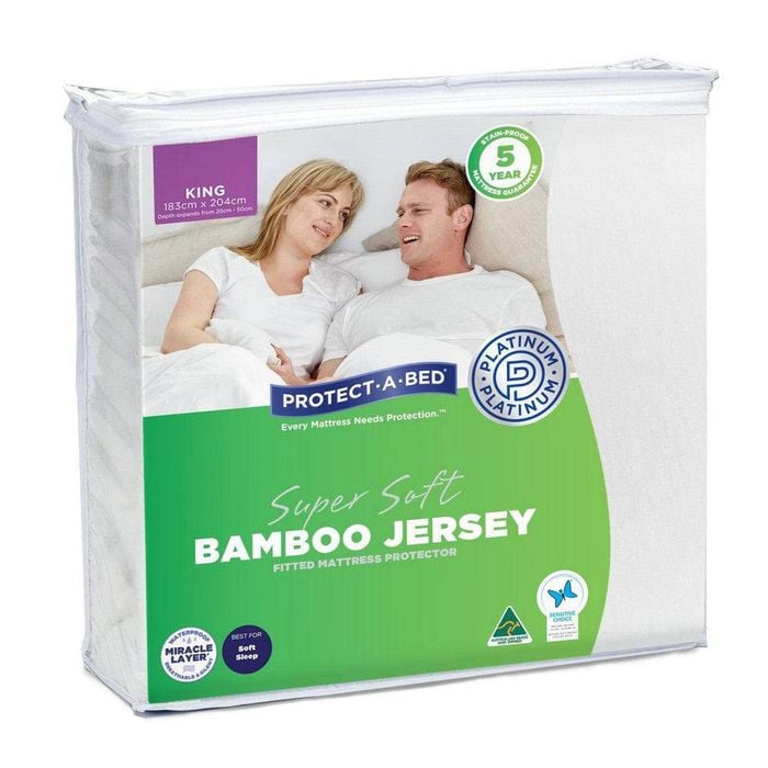 Bamboo Jersey Mattress Protector King