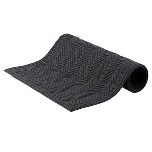 Kenova 120 x 180cm Black Ecomat Outdoor Doormat Recycled Rubber Base