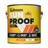 Taubmans 4L White Low Sheen Sunproof Exterior Paint