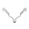 One For All Monitor Arm Solid White Dual
