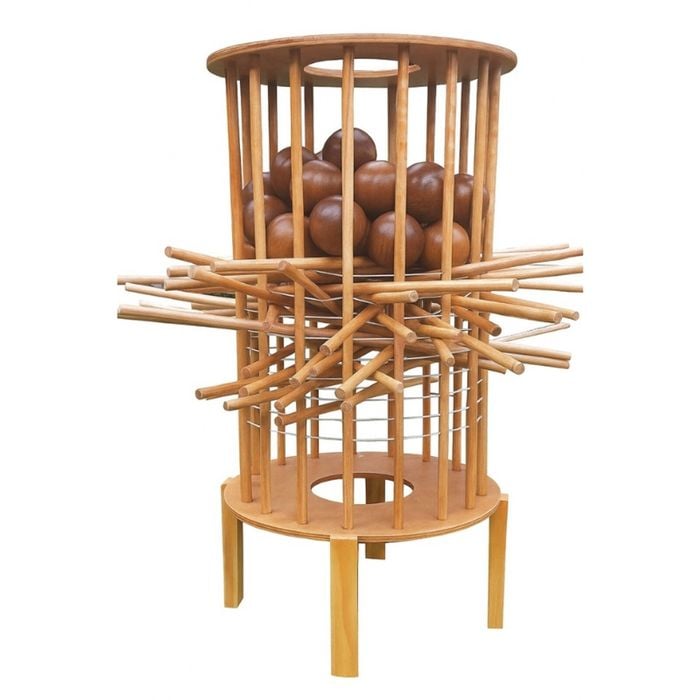 Wooden Mega Kerplunk with Balls