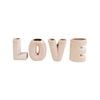 4pc Urban Love Letter 9.5cm Ceramic Flower Vase - Pink
