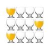LAV Teo Footed Stacking Tumbler Glasses - 250ml - Clear - Pack of 12