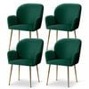 Artiss 4x Dining Chairs Velvet Green