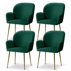 Artiss 4x Dining Chairs Velvet Green