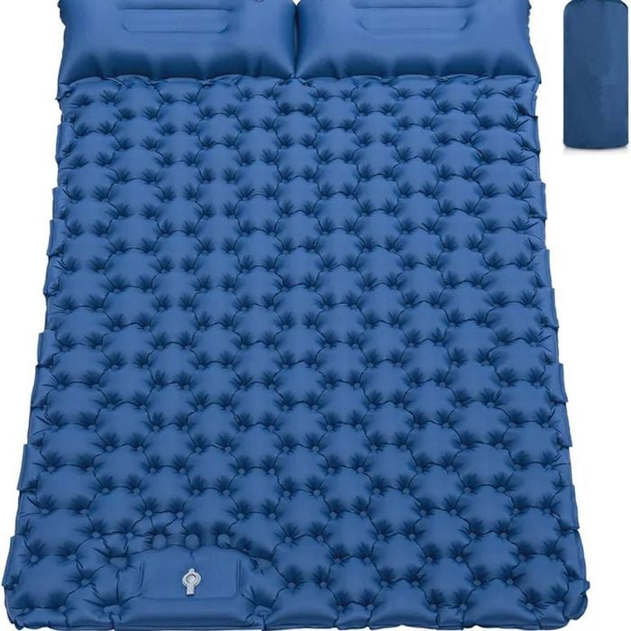 NNEOBA Double Inflatable Camping Waterproof Air Mat Blue