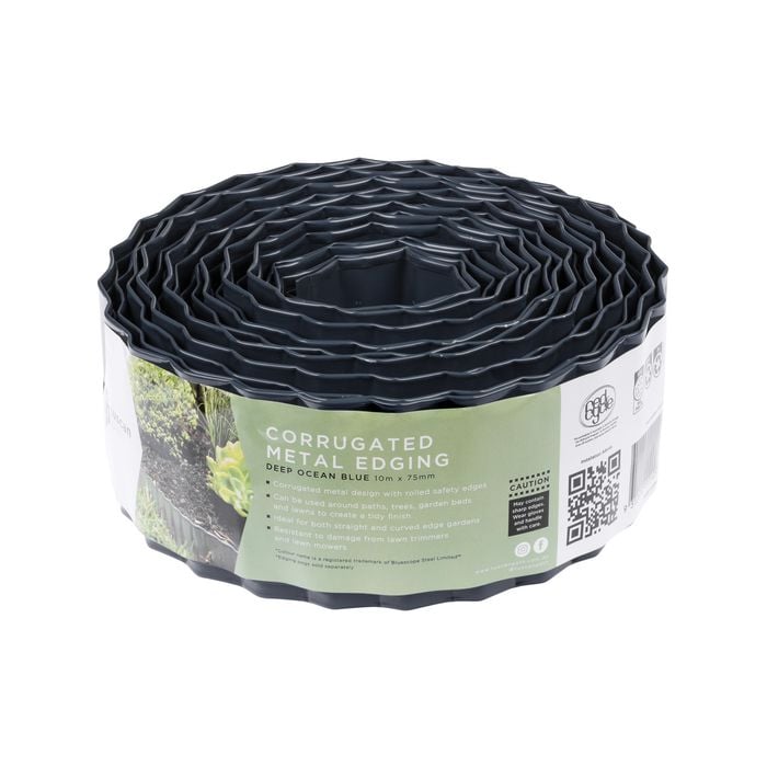 Tuscan Path 75mm x 10m Ocean Blue Garden Edging