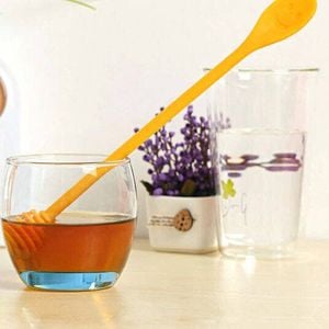 Cuisena Silicone Mini Honey Spoon Cooking Utensil Yellow 25x2.5cm