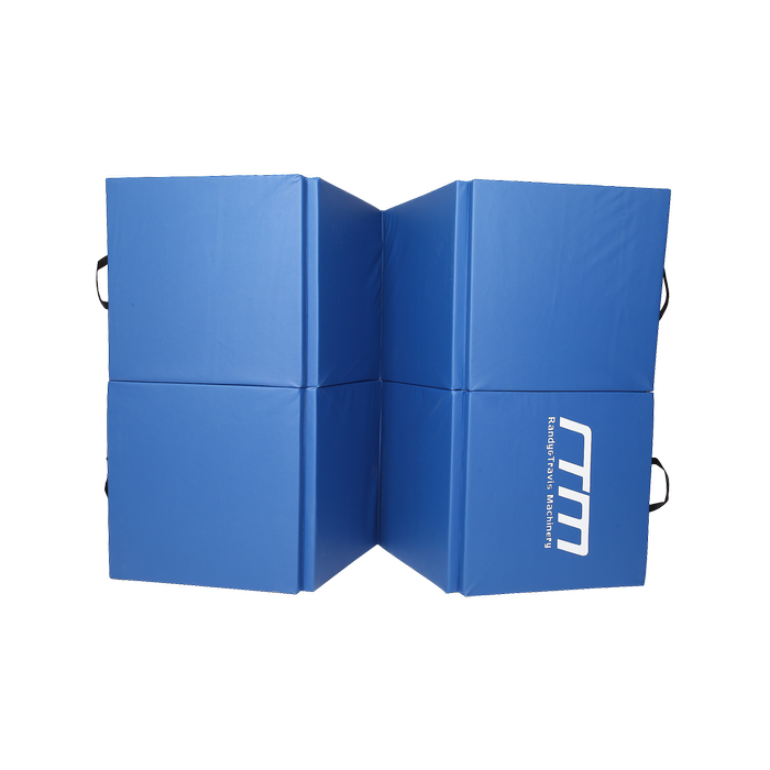 Blue Gymnastics and Martial Arts Exercise Folding Mat