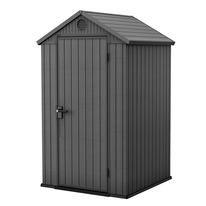 Keter Darwin 4x4' (1.2 x 1.2m) Garden Shed - Grey 