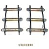 Machter Autoparts Rear 2" Lift Kit 50mm Extended Greasable Shackles Fit For Nissan Navara D22 4WD