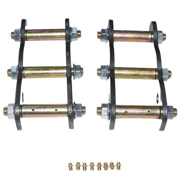 Machter Autoparts Rear 2" Lift Kit 50mm Extended Greasable Shackles Fit For Nissan Navara D22 4WD