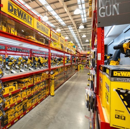 shot of tools aisle in store