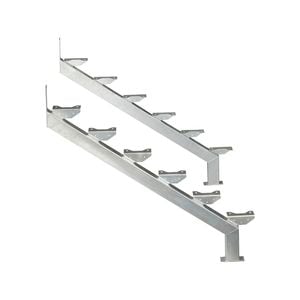 Galintel 6 Tread Galvanised Steel Dual Stair Stringer - 2 Pack