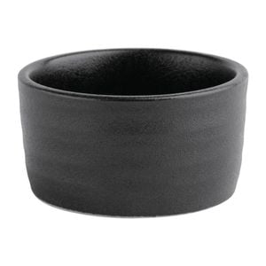 Olympia Dipping Dish Cavolo Textured Black 12 Pack 67mm Tableware Serving Bowls