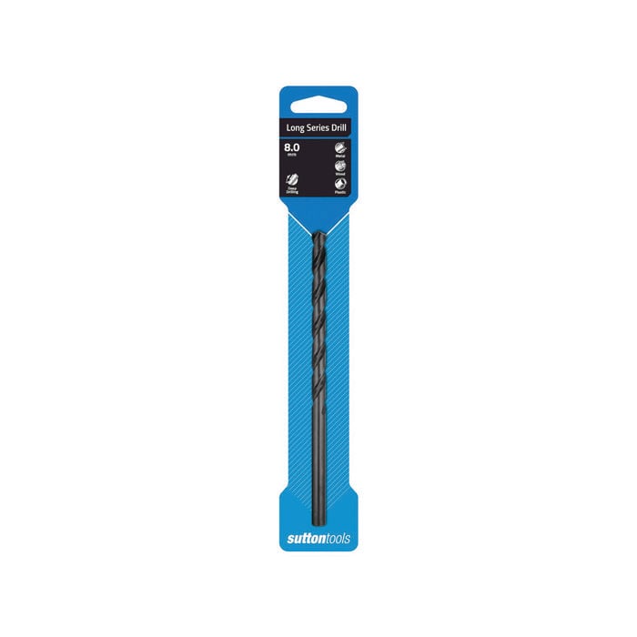 Sutton Tools 8.0mm Long Series Jobber Drill Bit