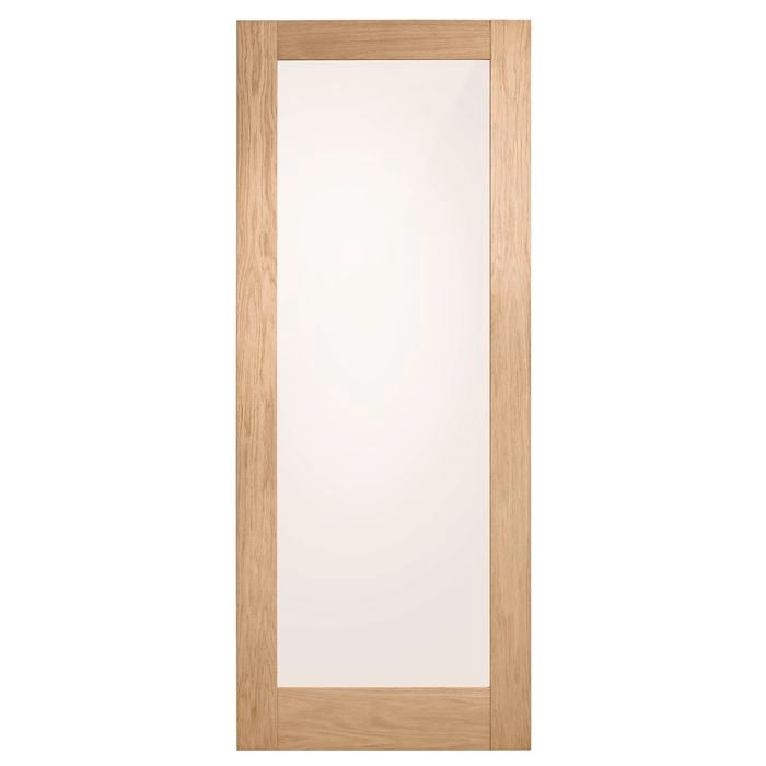 Corinthian 2340 x 720 x 35mm Internal Door White Oak Moda Translucent Glass AMODG1