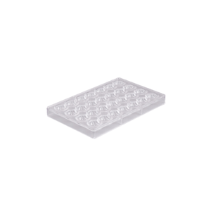 Matfer Bourgeat Chocolate Mould 28 Striped Hemisphere
