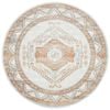 The Rug Connection Estate Caitlen Off White 150x150cm - Small Round Transitional Pet Friendly Indoor Rug
