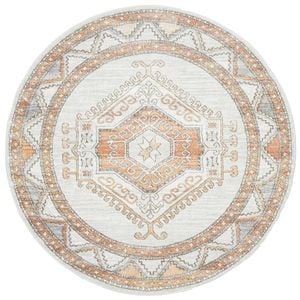 The Rug Connection Estate Caitlen Off White 150x150cm - Small Round Transitional Pet Friendly Indoor Rug