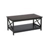 Sarantino Irene Black Cross Coffee Table