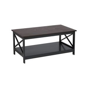 Sarantino Irene Black Cross Coffee Table
