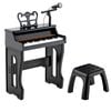 Costway 37-Key Electronic Piano Keyboard Musical Toy Instrument Black