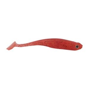 Swimerz Soft Shad 100mm Paddle Tail Lure, Red Bug, 6 Pack