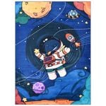 Loom & Lace astronaut 110x160 blue rug