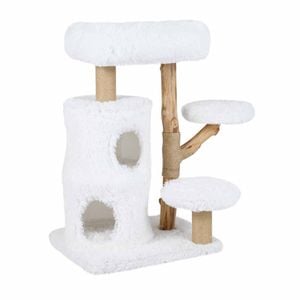 Costway Modern Cat Tree 93cm Tower Real Wood Branch Scratching Posts