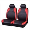 Catzon 4Pcs Car Seat Cover PU Leather Universal Front Seat Protector-Red