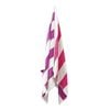 J.Elliot Home 400GSM Premium Cotton Reversible Striped Beach Towel 76 x 152 cm Pink Purple