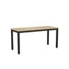 Olg Axis Table 4 Leg Black Frame New Oak Ravine Top L1500mm X W600mm