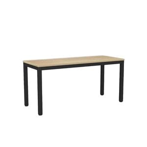 Olg Axis Table 4 Leg Black Frame New Oak Ravine Top L1500mm X W600mm