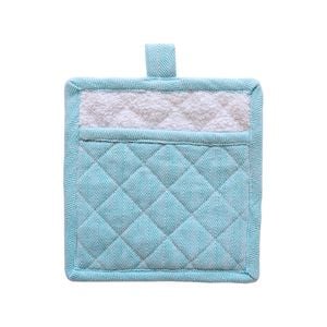 Herringbone Pot Holders - Blue