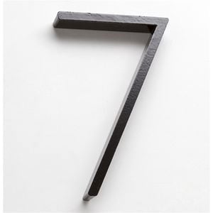 Sandleford 120mm 7 Black Slimline Numeral With Fixing