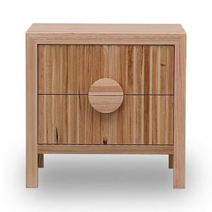 Zara Messmate And Ash Paling 2 Drawer Bedside Table