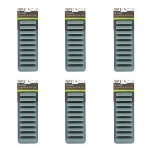 6PK Topchef Silicone Heat Resistant Ice Stick Tray 25x19cm Assorted