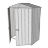 Build-a-Shed 1.5 x 0.8 x 2.3m Double Hinged Door Gable Shed - Zinc