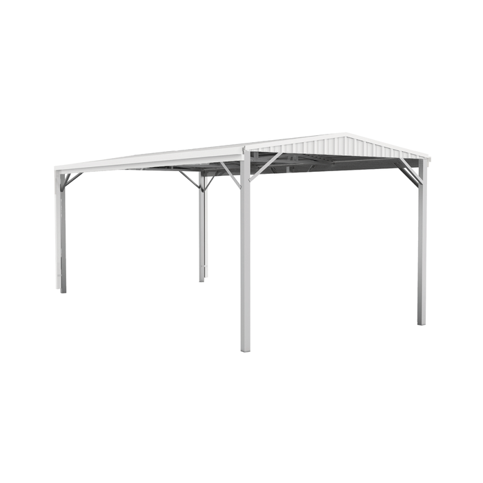Absco Structures 3.00 x 6.00 x 2.66m Surfmist Single Gable Carport