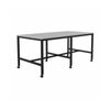 Olg Axis Bar Leaner Black Frame White Top L1800mm X W1200mm