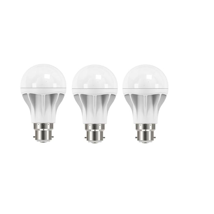 Osram 9W A Shape LED BC Globe - 3 Pack