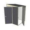 Build-a-Shed 1.5 x 1.5 x 2m Skillion Dual Hinged Door Shed - Grey